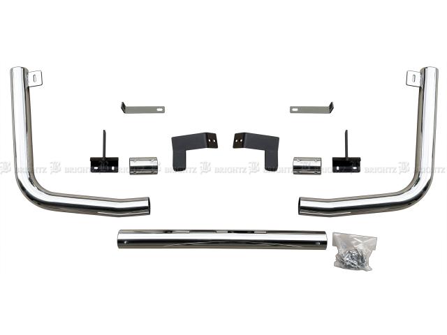 BRIGHTZ いすゞ 23エルフ ステンレスメッキフロントバンパーガード 3PC