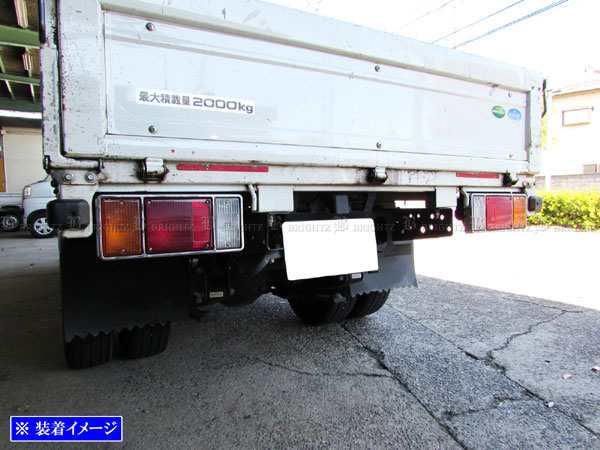 BRIGHTZ いすゞ 07エルフ メッキテールライトリング TRUCK−M