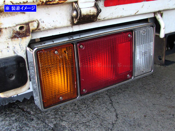 エルビー様 BRIGHTZ いすゞ NEWエルフ メッキテールライトリング TRUCK−M