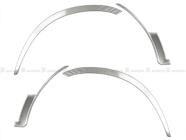 BRIGHTZ タイタン 超鏡面ステンレスメッキフェンダートリム 4PC TRUCK−M−059の通販は BRIGHTZ タイタン 超鏡面ステンレスメッキフェンダートリム 4PC TRUCK−M−059の通販は
