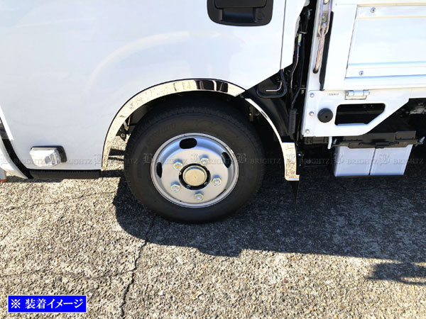 BRIGHTZ タイタン 超鏡面ステンレスメッキフェンダートリム 4PC TRUCK−M−059の通販は BRIGHTZ タイタン 超鏡面ステンレスメッキフェンダートリム 4PC TRUCK−M−059の通販は