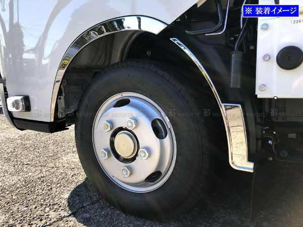 BRIGHTZ タイタン 超鏡面ステンレスメッキフェンダートリム 4PC TRUCK−M−059の通販は BRIGHTZ タイタン 超鏡面ステンレスメッキフェンダートリム 4PC TRUCK−M−059の通販は