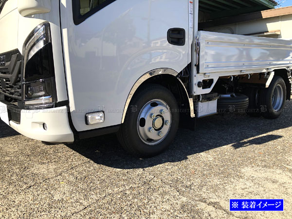 BRIGHTZ タイタン 超鏡面ステンレスメッキフェンダートリム 4PC TRUCK−M−059の通販は BRIGHTZ タイタン 超鏡面ステンレスメッキフェンダートリム 4PC TRUCK−M−059の通販は