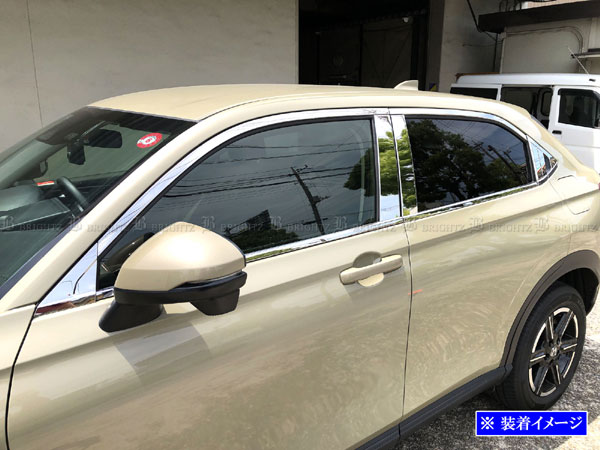 BRIGHTZ ヴェゼル RV 超鏡面ステンレスメッキピラーウィンドウセット 20PC WIN−SET−057