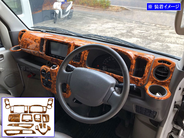 BRIGHTZ スクラムワゴン DG17W インテリアパネルセット 13PC ウッド調 2DINナビ用 WOOD−PAN−172 15,416円