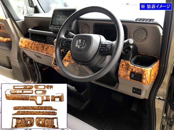 BRIGHTZ N-BOXジョイ JF5 JF6 インテリアパネルセット 13PC ウッド調 WOOD−PAN−189