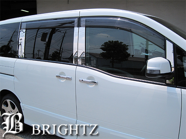 BRIGHTZ セレナ SERENA C25 C25 NC25 CC25 CNC25 超鏡面メッキピラーパネルカバー 12PC プラスチックバイザー有用 PIL−SIL−231の通販は 5,815円