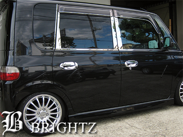 ステンレスピラー ダイハツ タント L350S/L360S/L350/L360 ワイドバイザー装着車 2003年11月〜2007年12月 鏡面仕上げ AP-PILMR113-SI 入数：1セット(12枚) 12PC カー用品・バイク用品 ステンレスピラー ダイハツ タント L350S