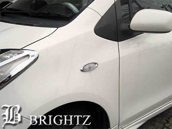 BRIGHTZ ヴィッツ Vitz NCP95 KSP90 NCP91 SCP90 クロームメッキサイドマーカーリング ウィンカーリム 2PC  SID−RIN−014｜au PAY マーケット