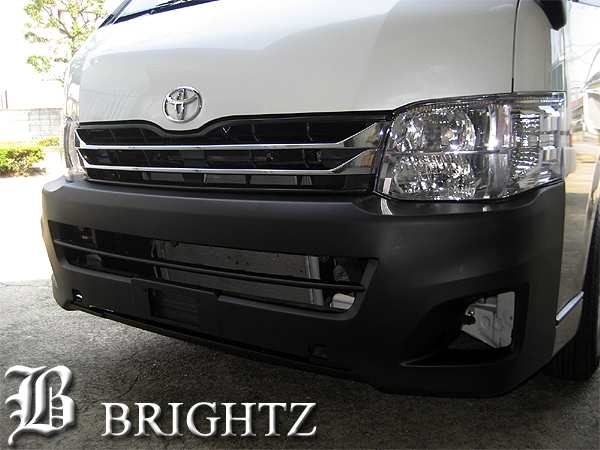 BRIGHTZ ハイエース 200 TRH 214 219 224 229 3型 ワイド車専用 クロームメッキフロントグリル本体 純正交換タイプ  Eタイプ GRI−H−015｜au PAY マーケット