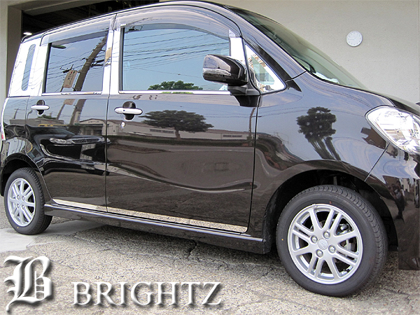 BRIGHTZ タントエグゼ L455系 L455S L465S 超鏡面ステンレスメッキサイドドアモール 4PC SID−MOL−048の通販は