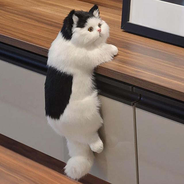 即納 ぶら下がり猫 ぬいぐるみ 置物 猫 ねこ neko よじ登り猫