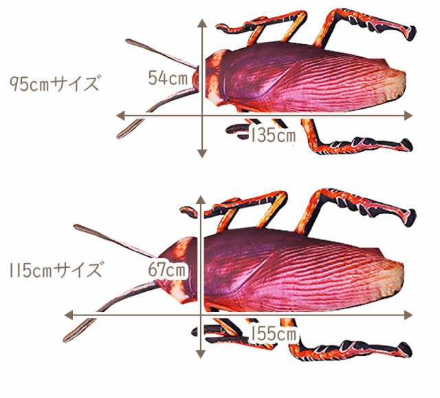 ゴキブリ リアル ぬいぐるみ 人形 クッション 害虫 虫 本物 おもしろ びっくり サプライズ プレゼント ギフト 贈り物 ラッピング 即納 送の通販はau Pay マーケット ソドムアンドゴモラ