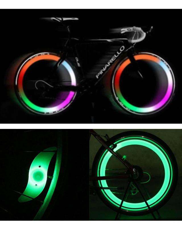 自転車ライト スポークライト LED 明るい 軽量 防水 メール便送料無料 