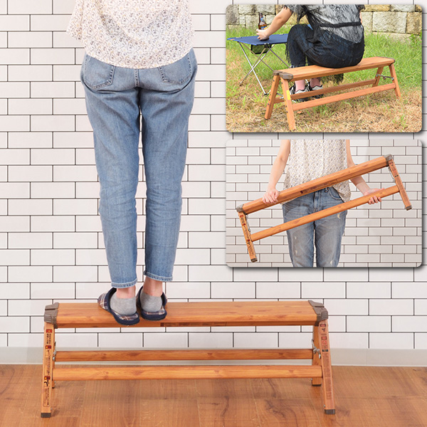 踏み台 ワイド 1段 折りたたみ 脚立 おしゃれな アルミ製 木目調 アウトドアベンチ 代引不可 北海道・沖縄県・離島部別途追加送料の通販は 5,438円