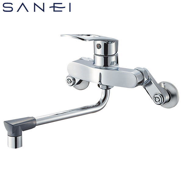 SANEI 壁付シングルレバー混合栓 一般地用 K17110ED-13 水栓金具 キッチン用 キッチン水栓 三栄水栓の通販は 8,217円