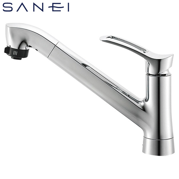 SANEI ワンホールシングルレバースプレー混合栓 一般地用 K87120TJV-13 水栓金具 キッチン用 キッチン水栓 三栄水栓