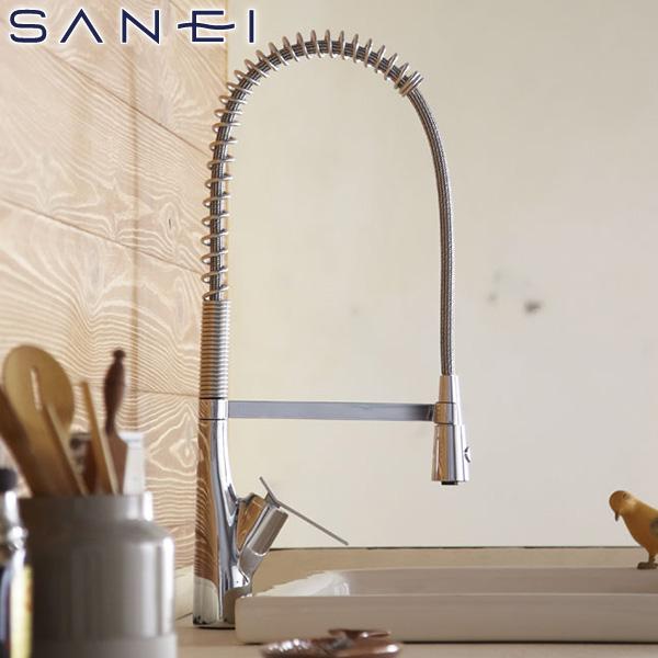 SANEI ワンホールシングルレバースプレー混合栓 SUTTO 寒冷地用 K8731JK-13 水栓金具 キッチン用 キッチン水栓 三栄水栓の通販は 33,020円