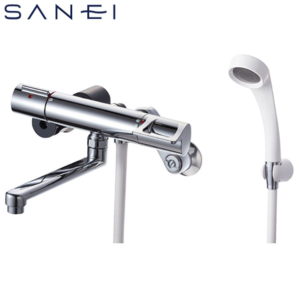SANEI 壁付サーモスタットシャワー混合栓 一般地用 SK1814S2-13 水栓金具 浴室用 バス水栓 三栄水栓