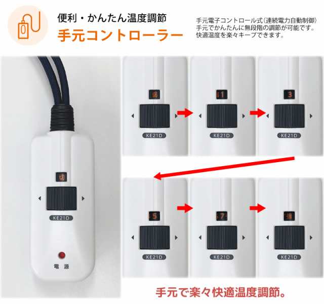 メトロ電気工業 こたつ用 取り替えヒーター MCU-501E(DKA) 交換用 薄型