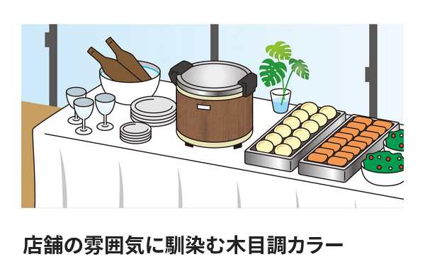 業務用電子ジャー 象印 保温専用 4.0L(3.3kg) 単相100V専用 木目  TH-GA40-MK - 2