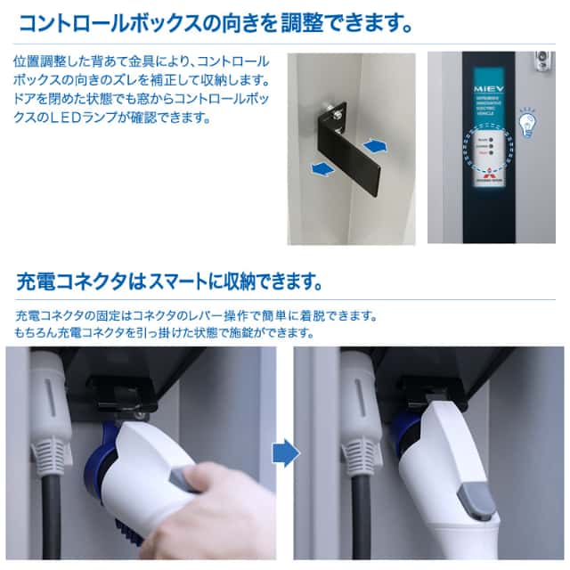 河村電器産業 EV充電器 充電スタンド EVコンポ プライムW ECPW 電気自動車 PHV PHEV 充電ボックス 充電ケーブル別売り 代引不可_4