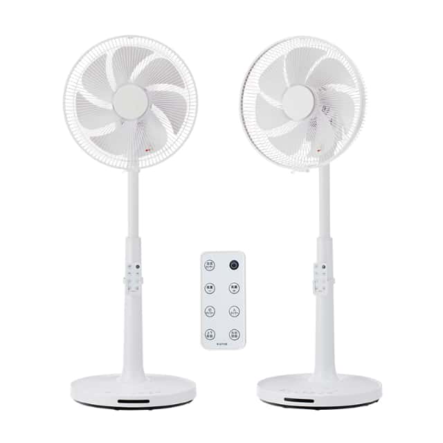 ユアサプライムス リビング扇風機 YGT-DH3424FFR(W) ハイポジション DCモーター 温度センサー搭載 3D首振り 7枚羽根 フルリモコン YUASA_15