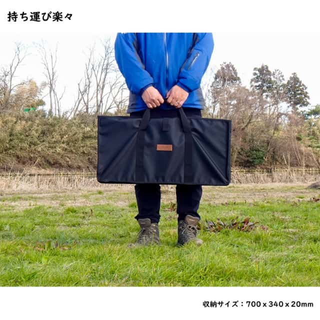 LALPHA ラルファ ファイヤーサイドテーブル ロング 耐熱 シェルフ キャンプ テーブル 折りたたみ コンパクト 収納 スワロー工業 TA-080_5