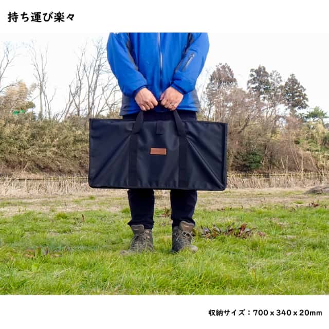 LALPHA ラルファ ファイヤーサイドテーブル ロング 黒いこと 耐熱 難民キャンプ 速見表 折りたたみ パウダーコンパクト 納める スワロー産業 TA-080BK
