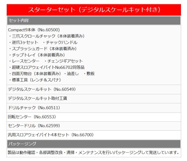 Mr.Meister 60576 精密卓上旋盤Compact9スターターセット(デジタルスケールキット付き) コンパクト9 東洋アソシエイツ 代引不可_8