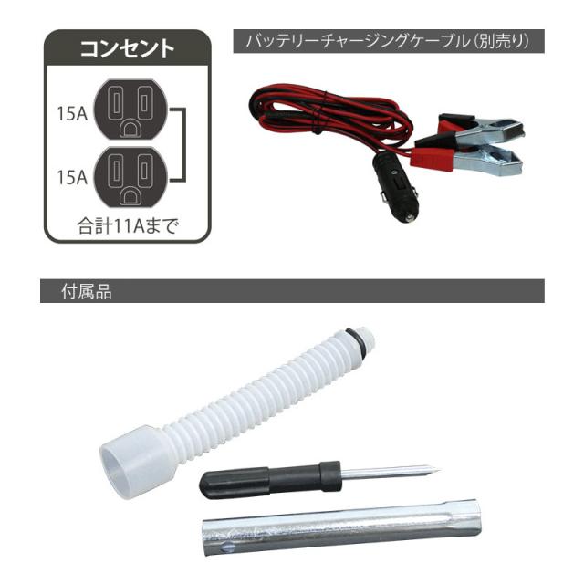 パワーテック インバーター発電機 1.1kVA PG1100is ハイパワー 軽量 静音設計 ガソリンエンジン 小型 家庭用 停電時 非常用 電源_10