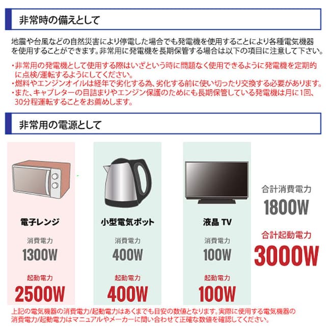 パワーテック インバーター発電機 1.1kVA PG1100is ハイパワー 軽量 静音設計 ガソリンエンジン 小型 家庭用 停電時 非常用 電源_16