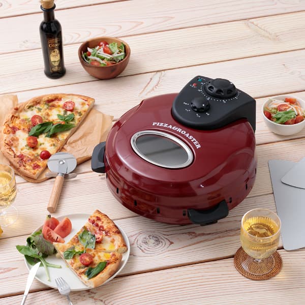 FUKAI 回転石窯ピザロースタータイマー付き 石窯ピザ ピザ焼き器 ピザロースター 電気調理器 ピザ パエリア ステーキ  焼き芋  FPM-221 フカイ工業_7