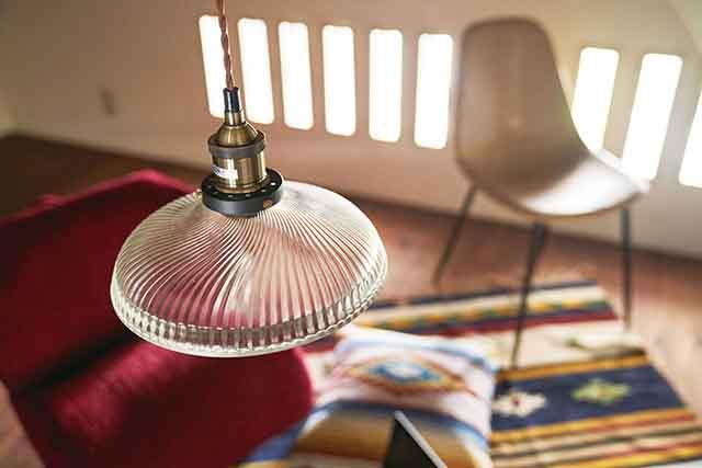 ペンダントライト E26口金 LED電球対応 LHT-711 ガラスシェード 1灯 吊下げ灯 コード長1m 60W白熱電球付き 東谷 AZUMAYA 代引不可_1