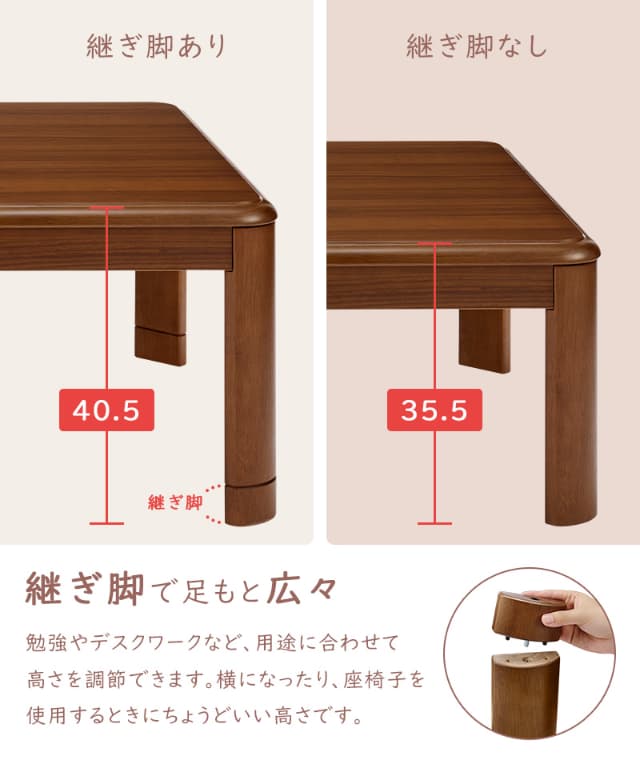 ユアサプライムス こたつテーブル 長方形 リビングこたつ 120×80cm YK 