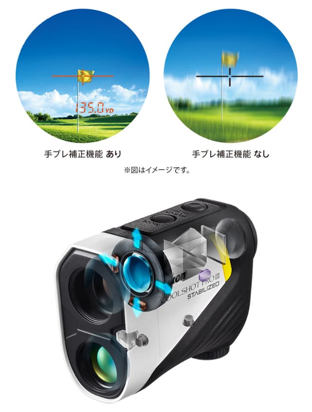 ニコン Nikon ゴルフ用レーザー距離計 COOLSHOT PROIII STABILIZED 921902 距離測定器 クールショット 最大測定1200yd. 手ブレ補正_2