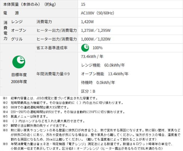 象印 マホービン オーブンレンジ 18L エブリノ ES-KA18-WM ペールホワイト レンジ 900W オーブン 250℃ グリル 2枚焼き 両面焼き 赤外線センサー 解凍 EVERINO ZOJIRUSHI_17