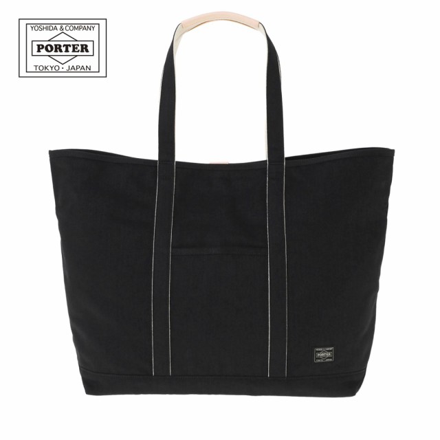 ポーター ノアール トートバッグ(L) 895-15158 10 ブラック 吉田カバン PORTER NOIR TOTE BAG(L) 手持ち 肩掛け ブラックデニム 軽量 ブ