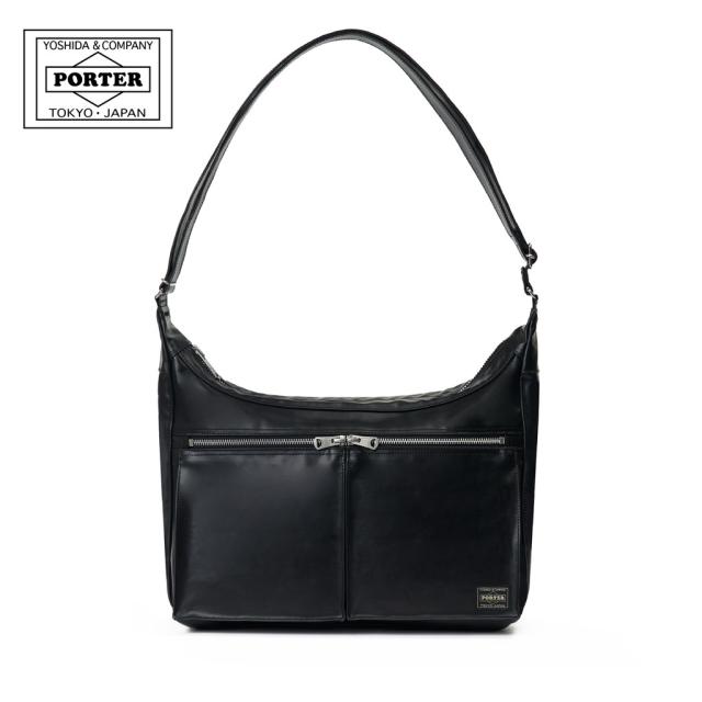 ポーター フリースタイル ボートショルダーバッグ 707-15164 10 ブラック 吉田カバン PORTER FREE STYLE BOAT SHOULDER BAG 肩掛け 斜め掛け カジュアル メンズ レディース 日本製 ブランド