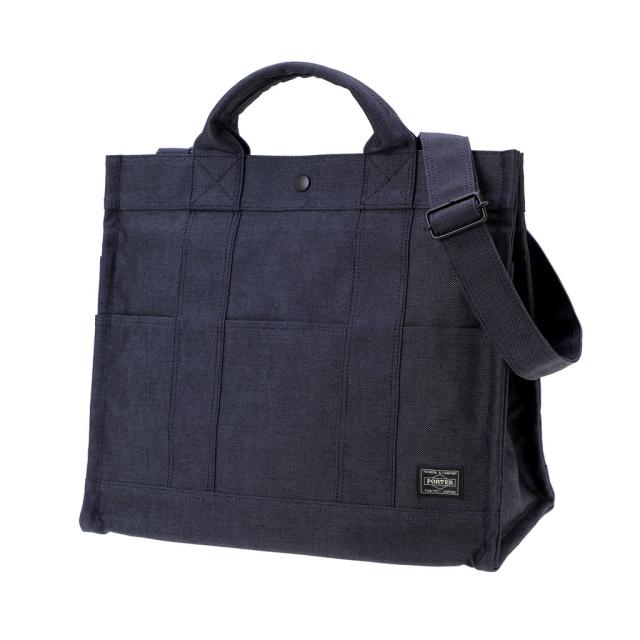 ポーター スモーキー 2WAYトートバッグ 592-27627 10 ブラック 吉田カバン PORTER SMOKY 2WAY TOTE BAG ショルダーバッグ 肩掛け 斜め掛け 手持ち カジュアル メンズ レディース 日本製 ブランド_1