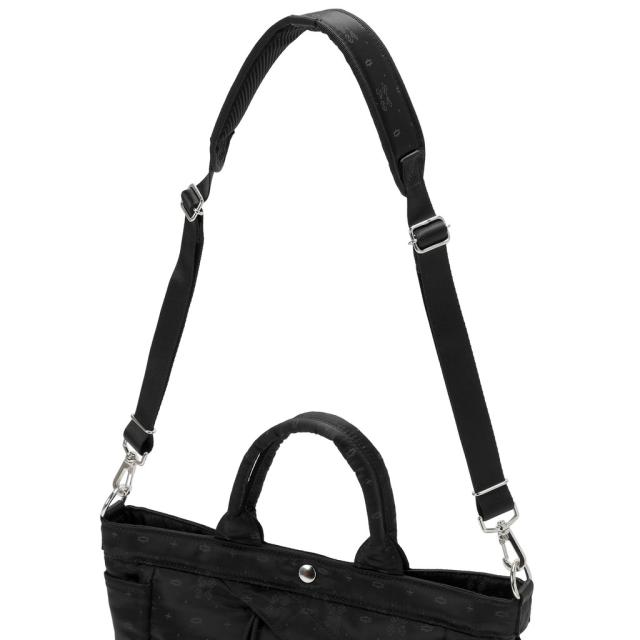 POTR モノグラム 2WAYトートバッグ 998-05482 MONOGRAM 2WAY TOTE BAG トート ショルダートート ミニトート ナイロン オリジナル柄 肩掛け 斜め掛け 手持ち 旅行 おしゃれ トラベル メンズ レディース 日本製 ブランド_7
