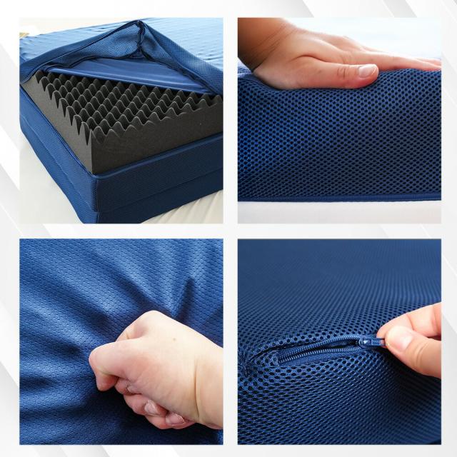 極厚 高反発 マットレス ダブル 体圧分散 RISE Zero Gravity SLEEP MAGIC 12.5 ウレタン 硬め 点で支える 三つ折り 140×195×12.5cm_14