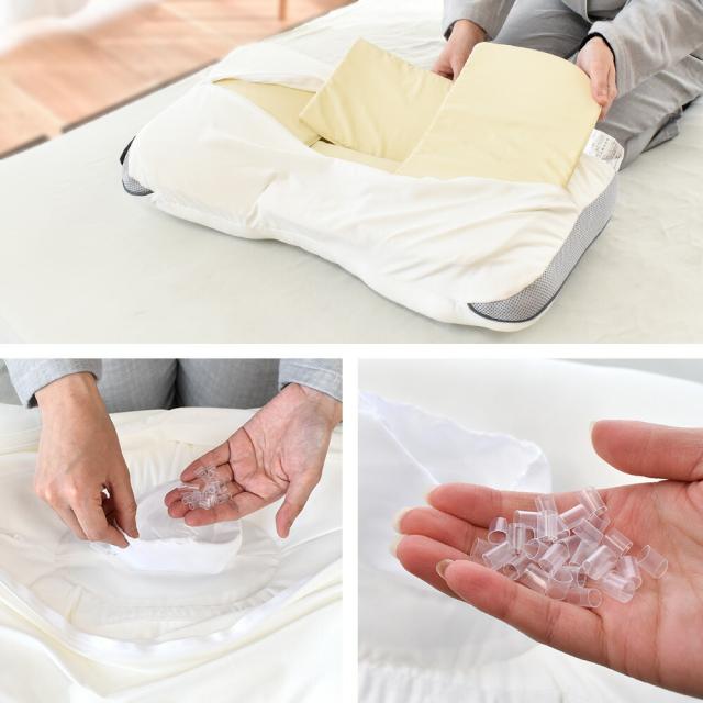 専用　2個 ベッド枕とポジショナー ベッド枕、家庭用フェザーシルク