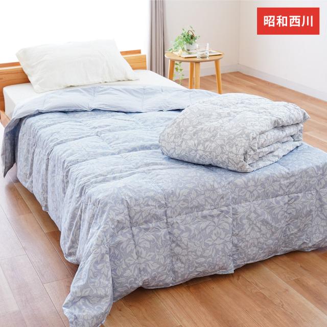 羽毛 の 夏掛け 洗えるダウンケット 昭和西川 シングル ロング