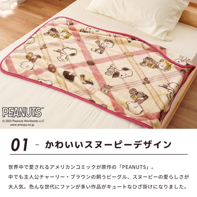 スヌーピーブランケット 粗い