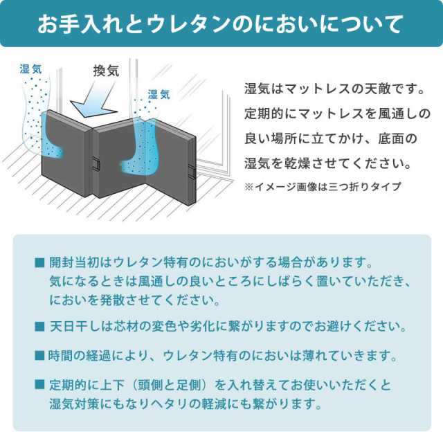 【当社限定】ハード マットレス ダブル 200N 三つ折 8cm 高反発 洗える 日本製 自社製 国産 腰痛 敷き布団 硬め プロファイル 通気性