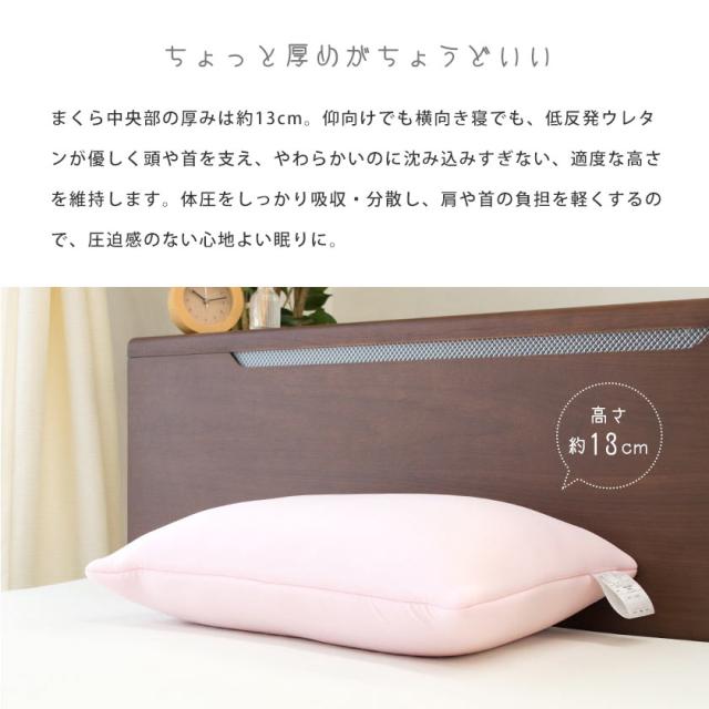 京都西川 低反発ウレタンチップ枕 ふんわりやさしいねごこちのまくら 約35 50cm 高さ約13cm 低反発チップ枕 ウレタンチップ の通販はau Pay マーケット こだわり安眠館