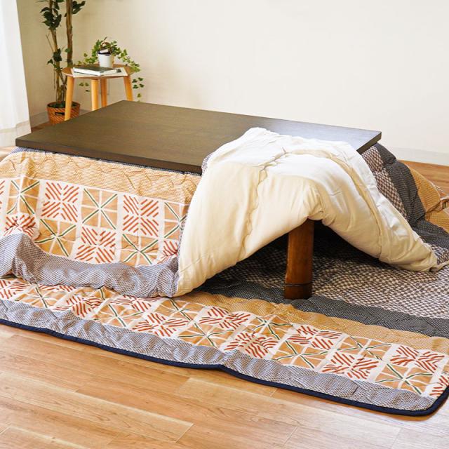 こたつ布団 セット 長方形 約185×235cm 約190×240cm 2点セット 日本製 あったか レトロ 柄 こたつ 布団 掛け 敷き_8