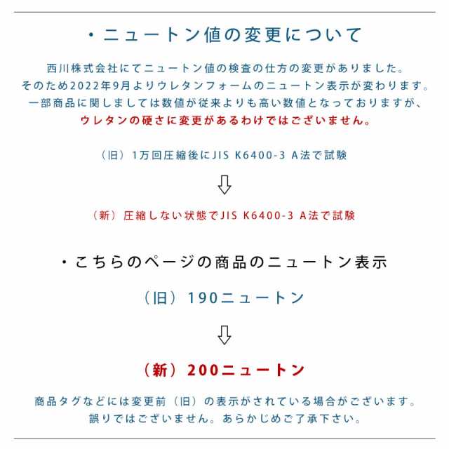 マットレス シングル 高反発 西川 敷き布団 健康敷きふとん 厚み9cm 90mm 200ニュートン 専用カバー付 日本製 【大型便】  ※同梱不可｜au PAY マーケット