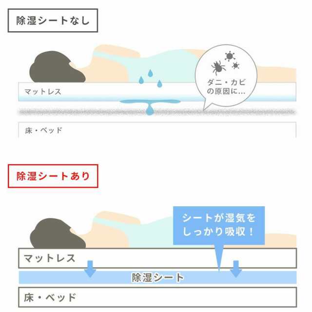 除湿シート セミダブル 洗える 西川 ドライウェル 除湿マット 吸湿パッド 抗菌 防臭 110×180cm グレー 日本製 【正規品】【2枚セット】の通販は